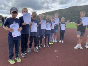 Siegerehrung in der U10hier die Buntspechte